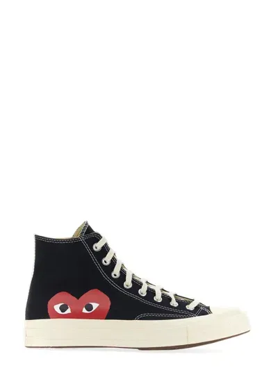 Comme Des Garçons Play X Converse Sneakers In Black