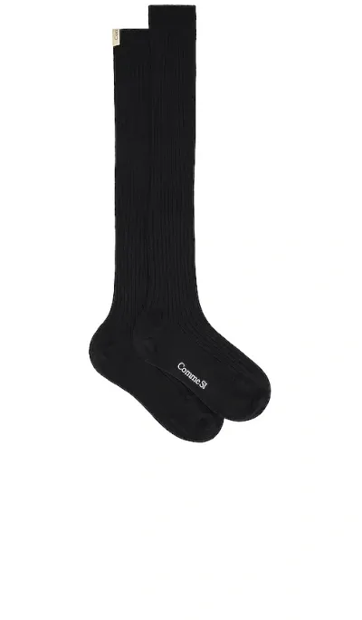 Comme Si The Knee High Sock In Black