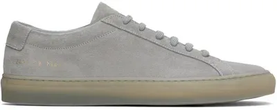 Common Projects Original Achilles Suede Sneakers In Gray