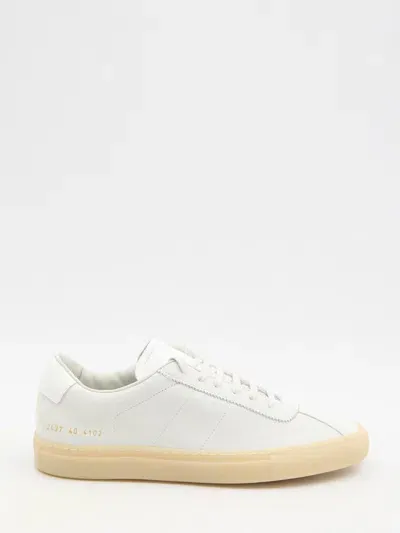 Common Projects Man Sneakers Light Grey Size 11 Soft Leather In White