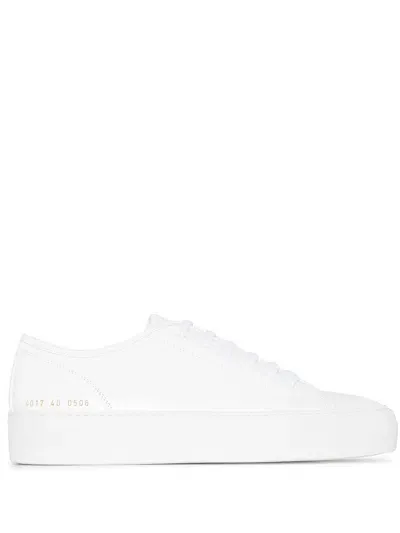 Common Projects Tournament Low Super Leather Sneakers In White