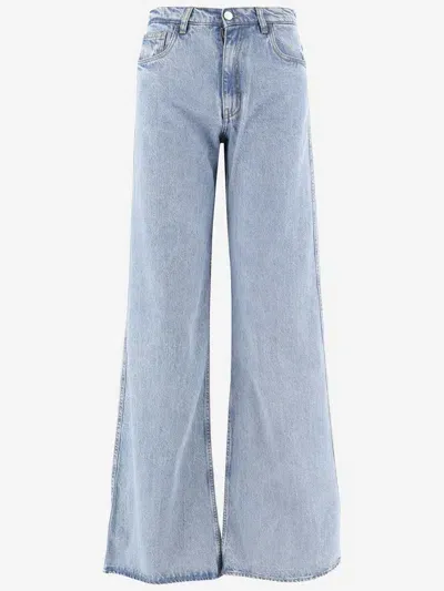 Coperni Cotton Denim Jeans In Light Denim