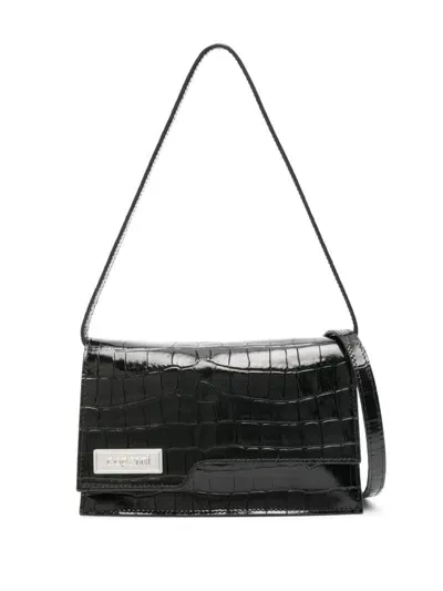 Coperni Mini Folder Leather Cross Body Bag In Black