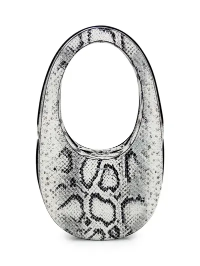 Coperni Snake Swipe Bag In White