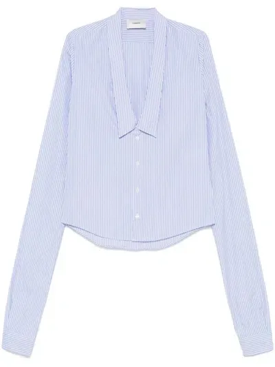 Coperni Striped Shirt In Blue