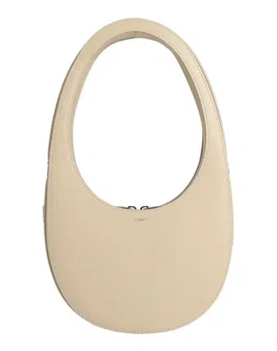 Coperni Woman Handbag Beige Size - Calfskin In White