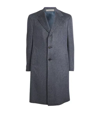 Corneliani Cashmere Overcoat In Blue