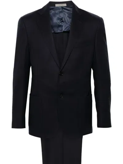 Corneliani Virgin-wool Suit In Blue