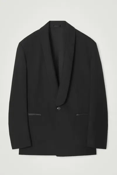 Cos The Shawl-collar Wool Blazer In Black