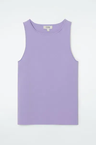 Cos Tubular Knitted Tank Top In Purple