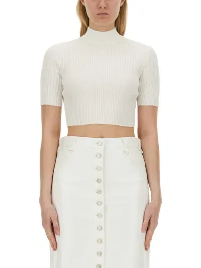 Courrèges Courreges Women Top Cropped In White