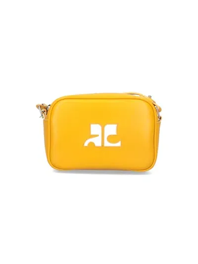 Courrèges Re-edition Camera Bag In Yellow