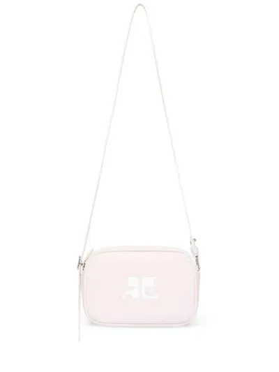 Courrèges Reedition Leather Shoulder Bag In Pink