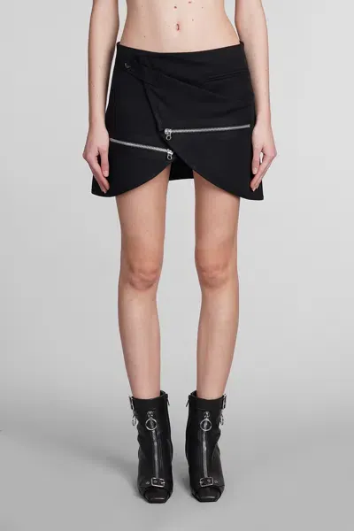 Courrèges Skirt In Black Cotton