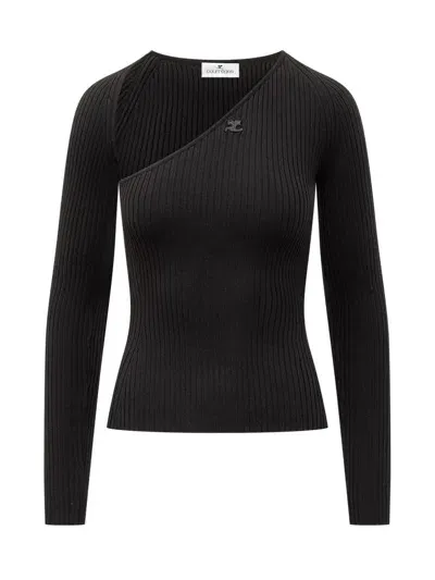 Courrèges Slash Top In Black