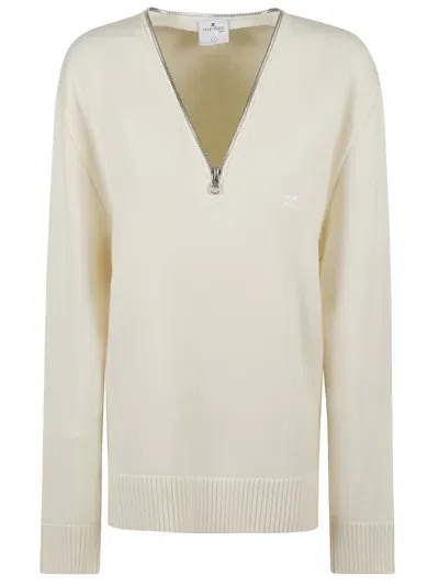 Courrèges Courreges Sweaters Beige In Neutral