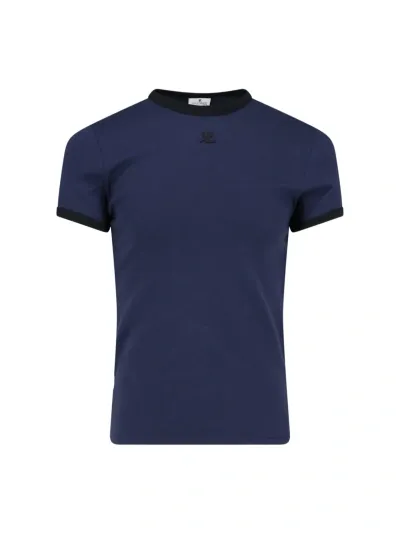 Courrèges T-shirt In Blue