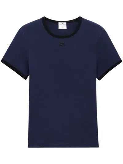 Courrèges T-shirts And Polos In Blue