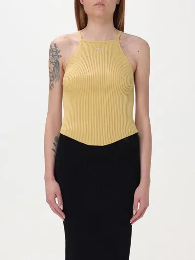 Courrèges Holistic Tank Top In Yellow