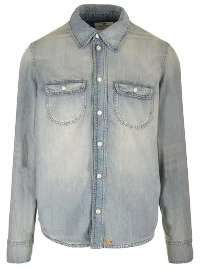 Courrèges Western Denim Jacket In Blue