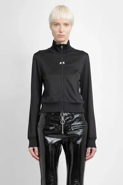 Courrèges Woman Black Sweatshirts