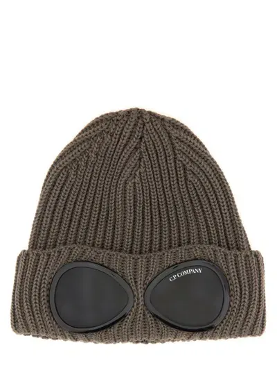 C.p. Company C. P. Company Beanie Hat With Logo In Brown