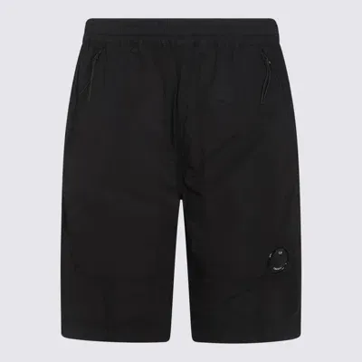 C.p. Company Black Cotton Shorts