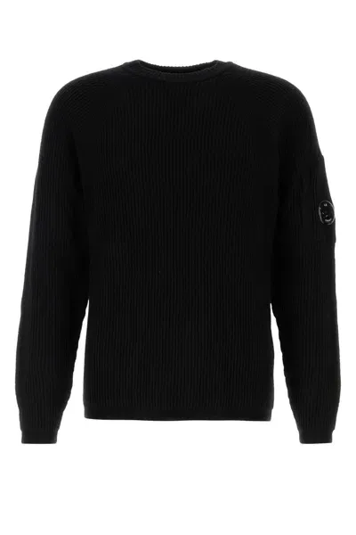 C.p. Company Black Wool Blend Sweater