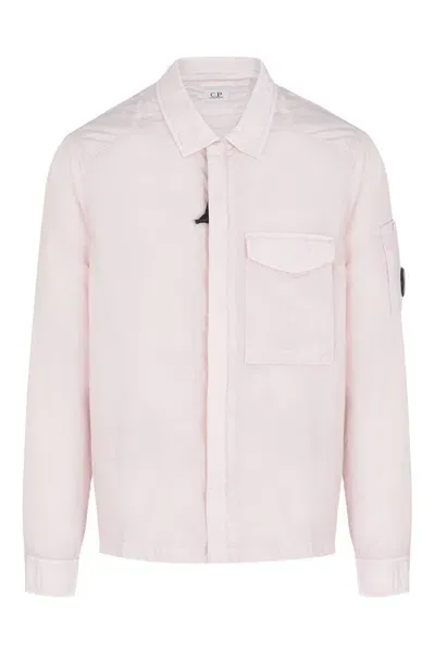 C.p. Company Cp Company Chrome-r Pocket Overshirt In Pink