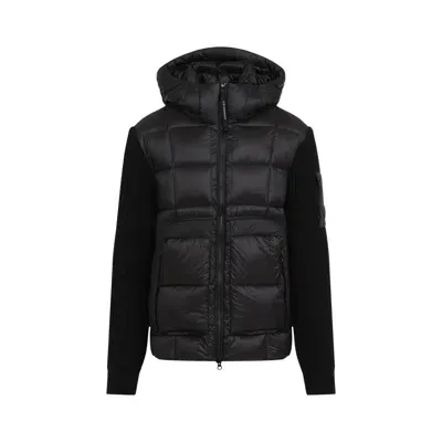 C.p. Company C.p.company D.d. Shell Merino Wool Jacket In Black