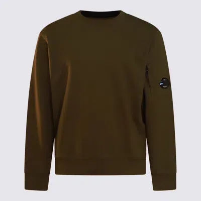 C.p. Company Dark Green Cotton Sweatshirt