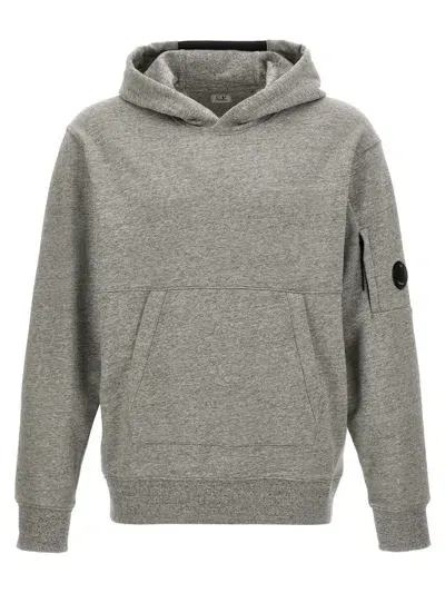 C.p. Company Diagonal Raised Hoodie In Gray