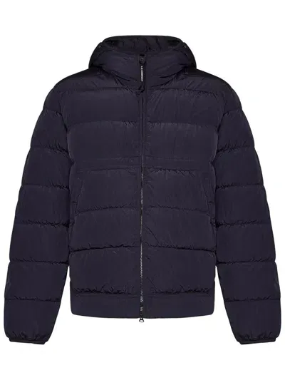 C.p. Company Down Jacket In Blue