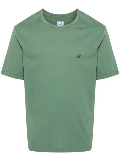 C.p. Company Goggle Jersey T-shirt In Green