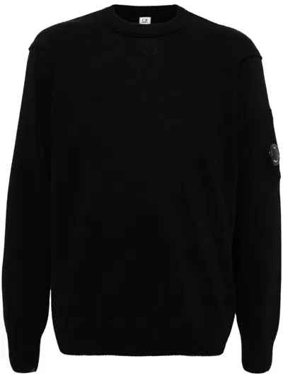 C.p. Company Grs Crewneck Sweater In Black