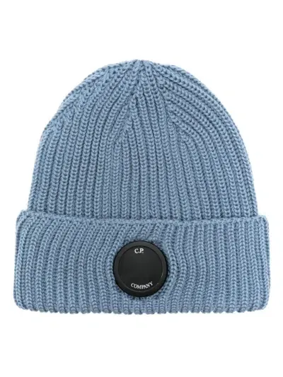 C.p. Company Lens Beanie In Grey