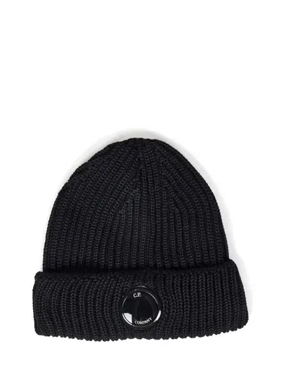 C.p. Company Lens Hat In Black