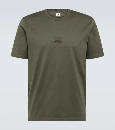 C.p. Company C. P. Company Logo Cotton Jersey T-shirt In Green