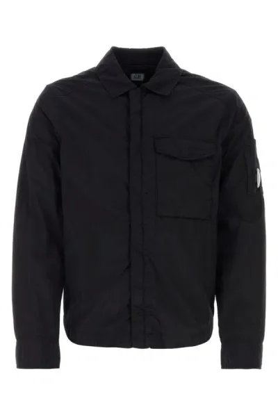 C.p. Company Man Midnight Blue Nylon Chrome-r Windbreaker