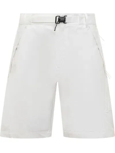 C.p. Company Metropolis Cargo Shorts In White