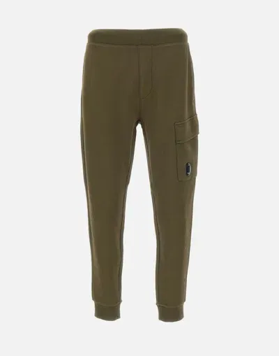 C.p. Company Cotton Joggers In Green