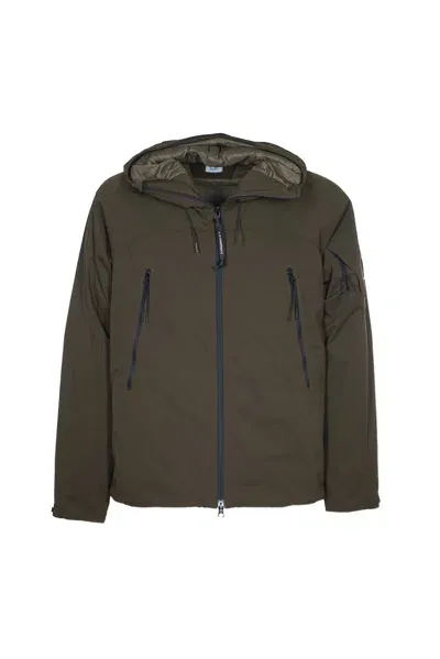 C.p. Company Pocket Zip Jacket In Green