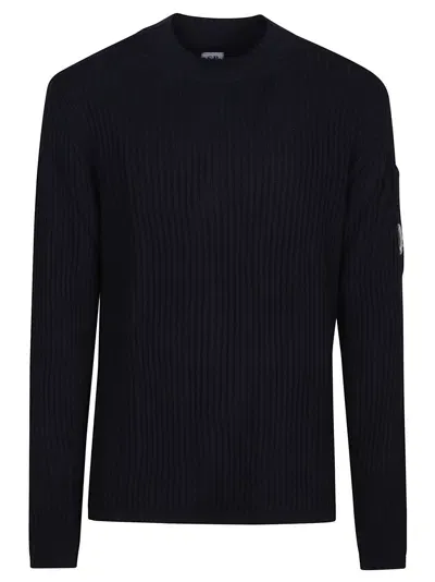 C.p. Company Re-wool Sweater In Blue