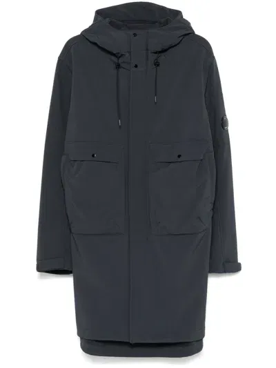 C.p. Company Shell-r Parka Coat In Blue