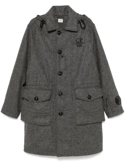 C.p. Company Shetland Coat In Grey