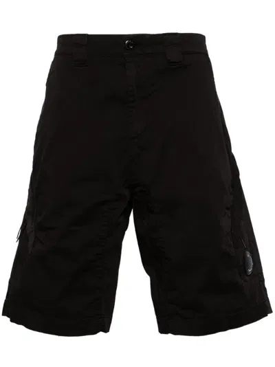 C.p. Company Stratch Sateen Carco Short Men Black In Cotton