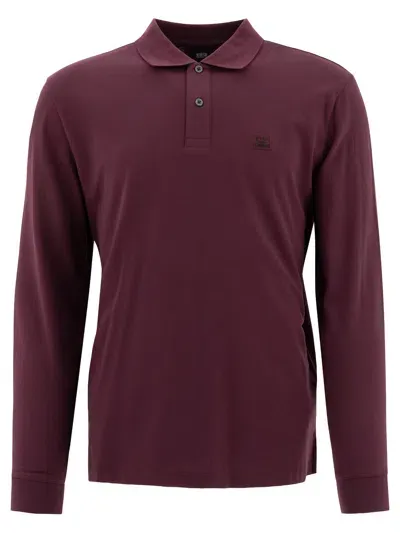 C.p. Company Stretch Piquet Polo Shirt In Red