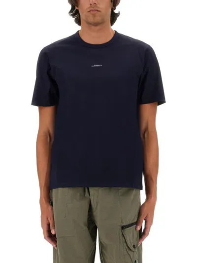 C.p. Company T-shirt With Logo In Blue