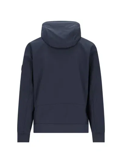 C.p. Company Technical Hooded Jacket Shell-r In Blue