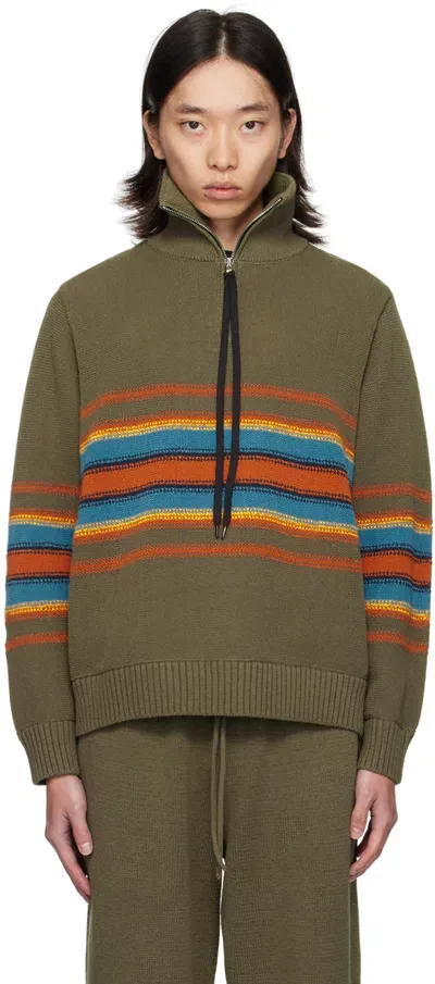 Craig Green Brown Tape Sweater In Brown Multi